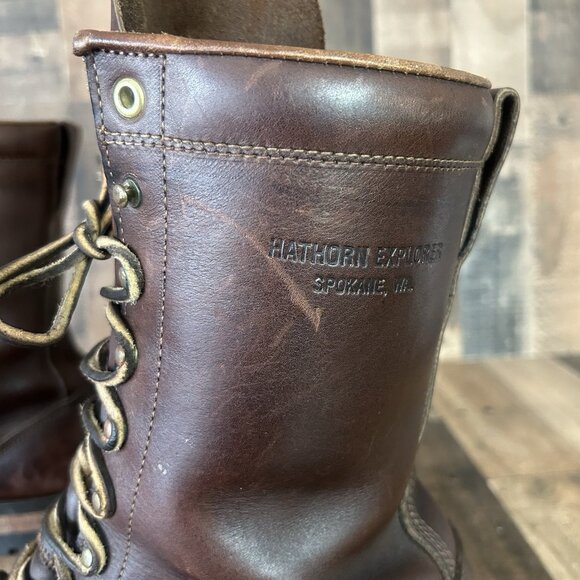 Whites Hathorn Explorer Logger Packer Plain Toe Work Boots Mens 14 D - Picture 9 of 12